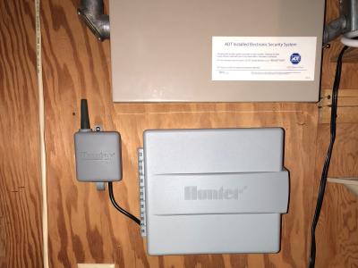 irrigation system control box