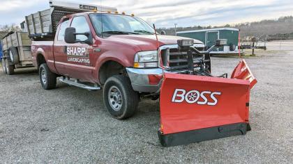 Snow plow truck in Richmond VA
