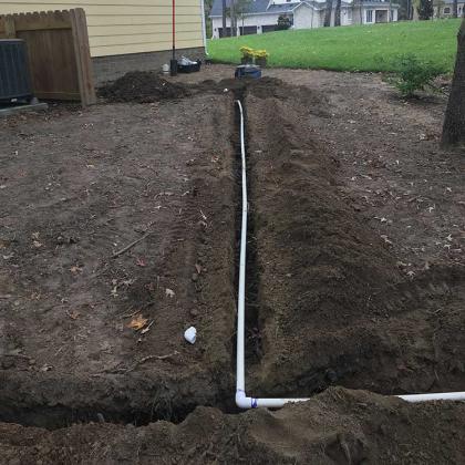 irrigation trench