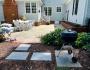 Blue stone stepping stones 