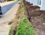 Trenching for commercial irrigation project 