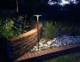 Landscape light lit at night 